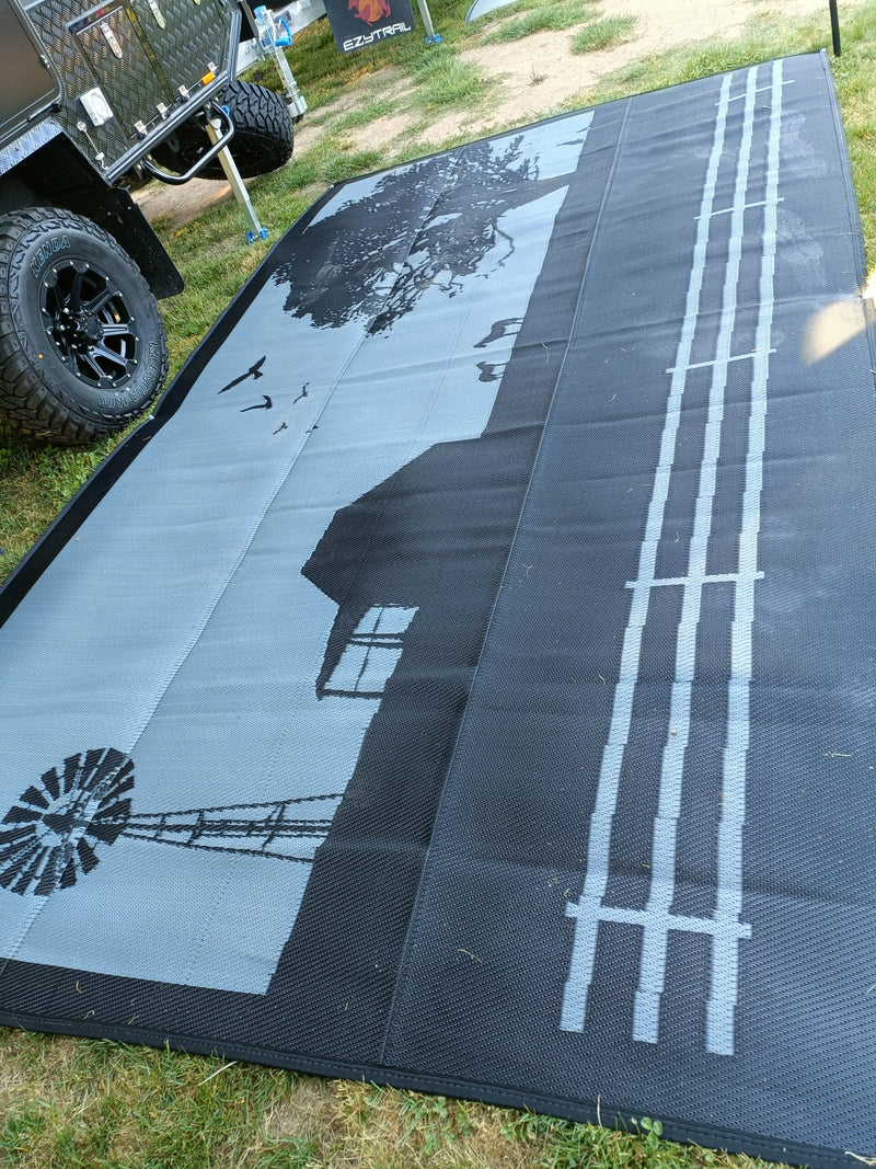 Load image into Gallery viewer, Country Grey 4m x 2.4m recycled mat
