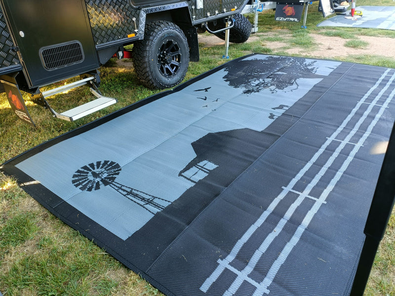 Load image into Gallery viewer, Country Grey 4m x 2.4m recycled mat
