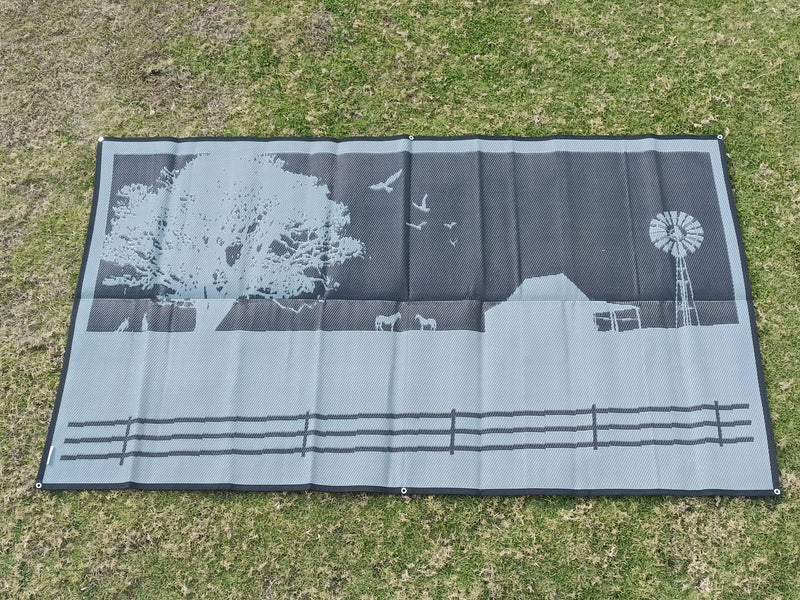 Load image into Gallery viewer, Country Grey 4m x 2.4m recycled mat
