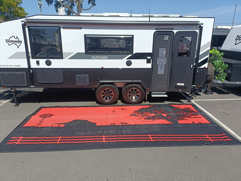 Load image into Gallery viewer, Country Orange 5m x 2.4m recycled mat
