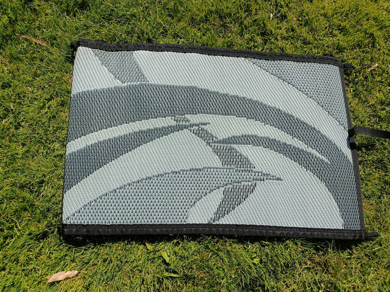 Load image into Gallery viewer, Swish Grey 5m x 2.4m recycled poly mat
