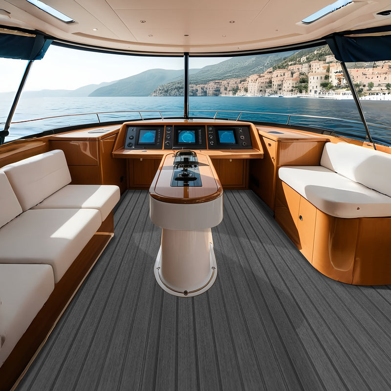 Load image into Gallery viewer, VEVOR Boat Flooring, EVA Foam Boat Decking 94.5&quot; x 23.6&quot;, Non-Slip Self-Adhesive Flooring, 15.5 sq.ft Marine Carpet for Boats, Yacht, Pontoon, Kayak Decking
