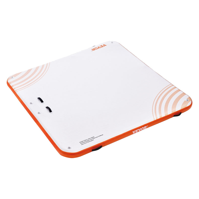 Load image into Gallery viewer, VEVOR Inflatable Floating Dock, 7 x 7FT Inflatable Dock Platform, Non-Slip Water Floating Dock Mat with Portable Carrying Bag &amp; Detachable Ladder, Floating Platform Island Raft for Pool Beach Ocean
