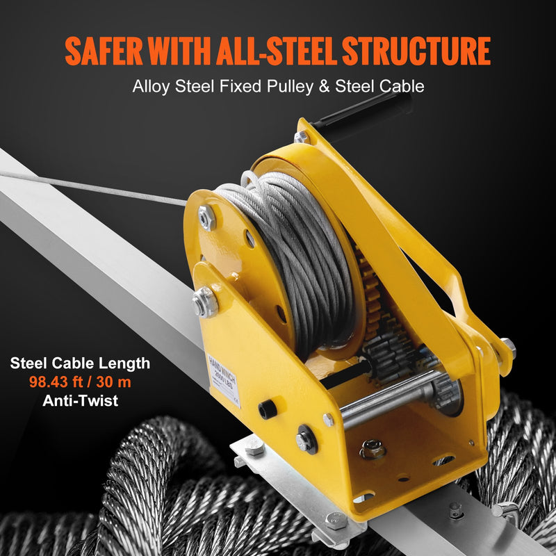 Load image into Gallery viewer, VEVOR Confined Space Tripod Kit, 2600 lbs Winch, Confined Space Tripod 8&#39; Legs and 98&#39; Cable, Confined Space Rescue Tripod 32.8&#39; Fall Protection, Harness, Storage Bag for Traditional Confined Spaces
