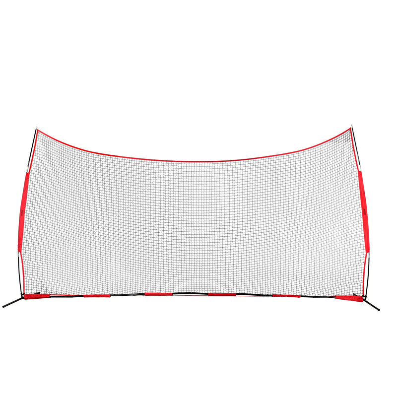 Load image into Gallery viewer, VEVOR Barricade Backstop Net, 20x10 ft Ball Sports Barrier Netting, Portable Practice Equipment with Carry Bag, Protection Screen for Baseball Softball Lacrosse Soccer Hockey Training, for Backyard
