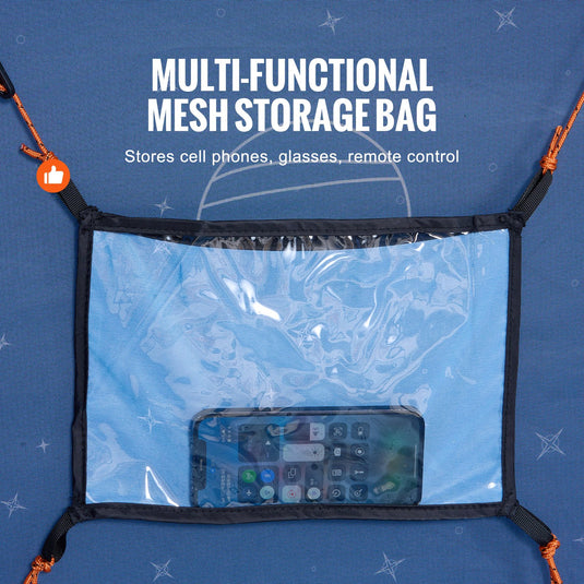 VEVOR Bed Tent, Pongee Fabric, 2 Doors Breathable Dream Tent with 8.5 mm Fiber Poles on Bed Privacy, Full Size Block out Light Sleeping Bed Canopy, Fit for Kids Playhouse and Adults Sleeping Tent