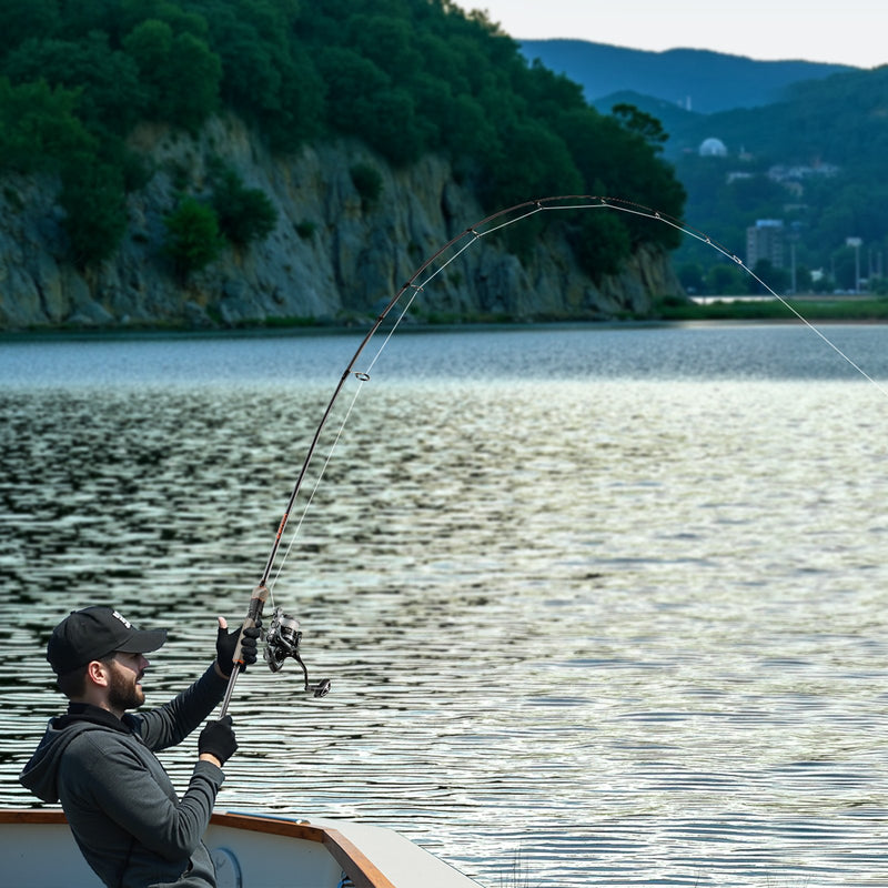 Load image into Gallery viewer, VEVOR Rod and Fishing Reel Combo, IM6 Fiberglass &amp; Carbon Fiber Spinning Rod and Reel Combo, Bass Fishing Pole with 2m Two-Piece Rods, 6+1 Ball Bearings, Stainless Steel Guides with Ceramic Rings
