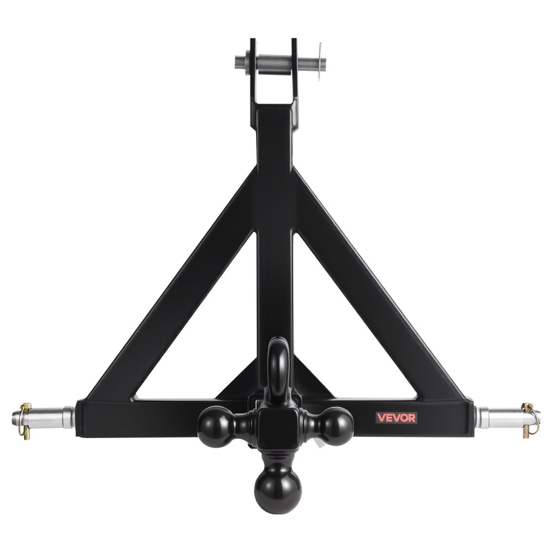Load image into Gallery viewer, VEVOR 3 Point Trailer Hitch 2 in Receiver, 3pt Quick Hitch Attachment with 3 Trailer Balls, Tractor Tow Drawbar Adapter, Compatible with Kubota, Mahindra, Ford, Yanmar, John Deere, Massey Ferguson
