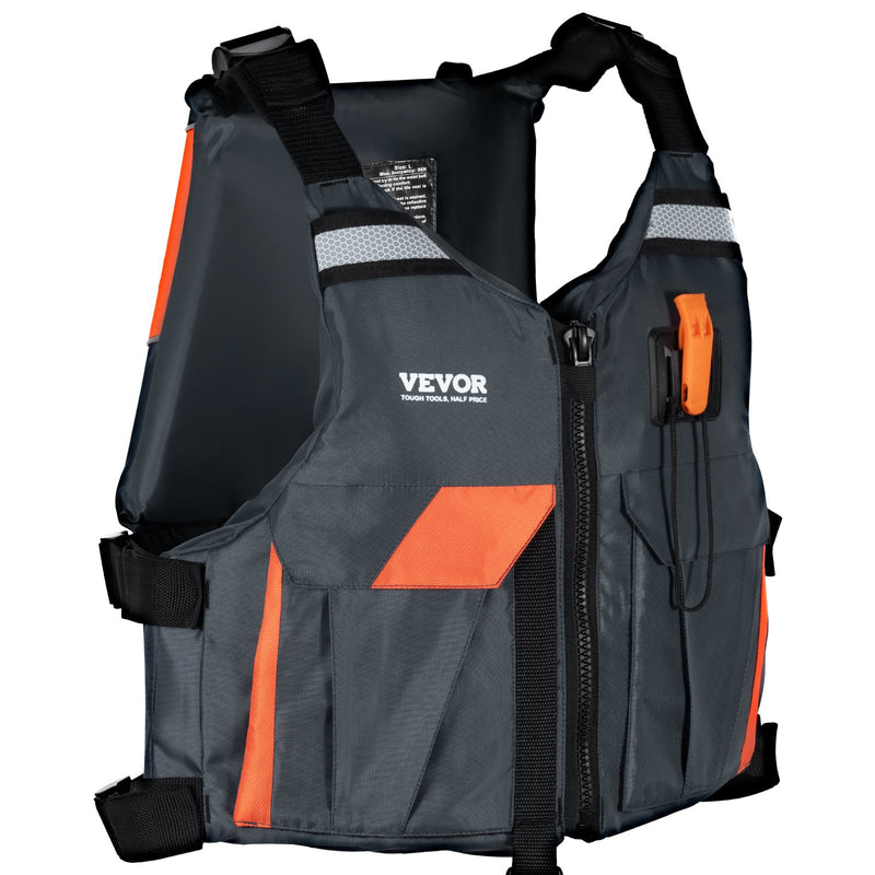 Load image into Gallery viewer, VEVOR Life Vest for Watersports (PFD), Life Jacket with Waterproof Nylon &amp; 96N Buoyancy, Life Vest/Jacket for Any Water Activity-Fishing, Kayaking, Surfing and More, Men and Women L
