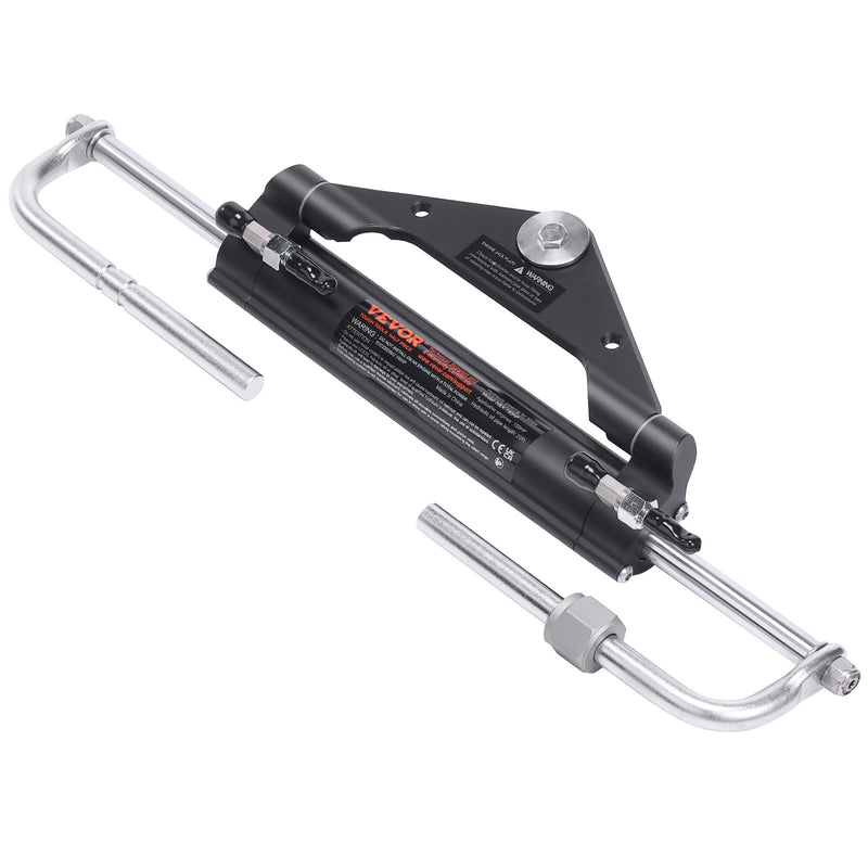 Load image into Gallery viewer, VEVOR 150HP Hydraulic Outboard Steering Kit Boat Marine System, Built-in Two-Way Lock Cylinder, 150HP Pump and High-Strength Nylon Hose for Single Station, Single-Engine use
