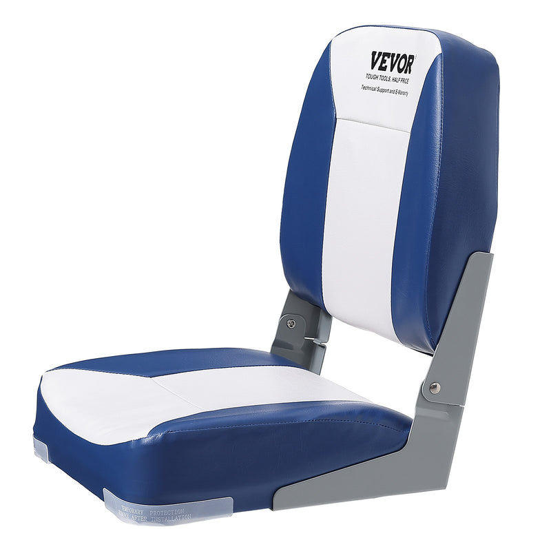 Load image into Gallery viewer, VEVOR Boat Seat Low Back Fold-Down Fishing Boat Chair with Sponge Padding 2 Pack
