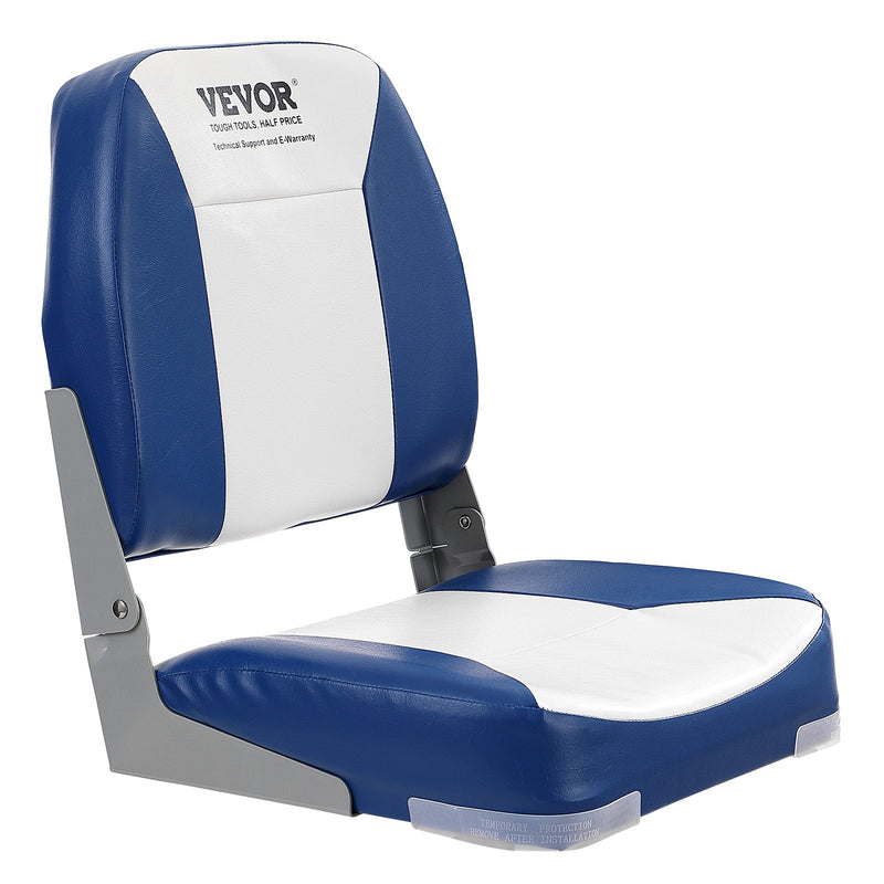 Load image into Gallery viewer, VEVOR Boat Seat Low Back Fold-Down Fishing Boat Chair with Sponge Padding 2 Pack
