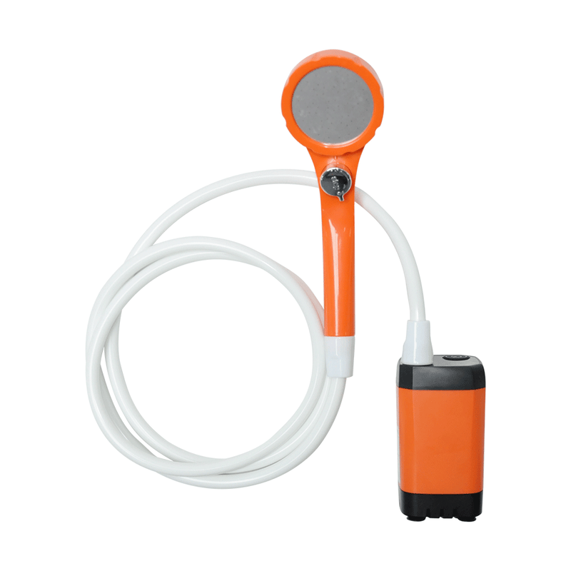 Load image into Gallery viewer, Portable Camping Shower IPX7 Waterproof Outdoor Shower Water Pump with Rechargeable Battery and Intelligent Digital Display for Camping Hiking Traveling
