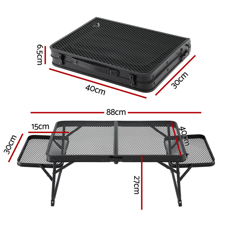Load image into Gallery viewer, Weisshorn Camping Table Mesh Desktop Lightweight Portable Outdoor Folding Grill Desk
