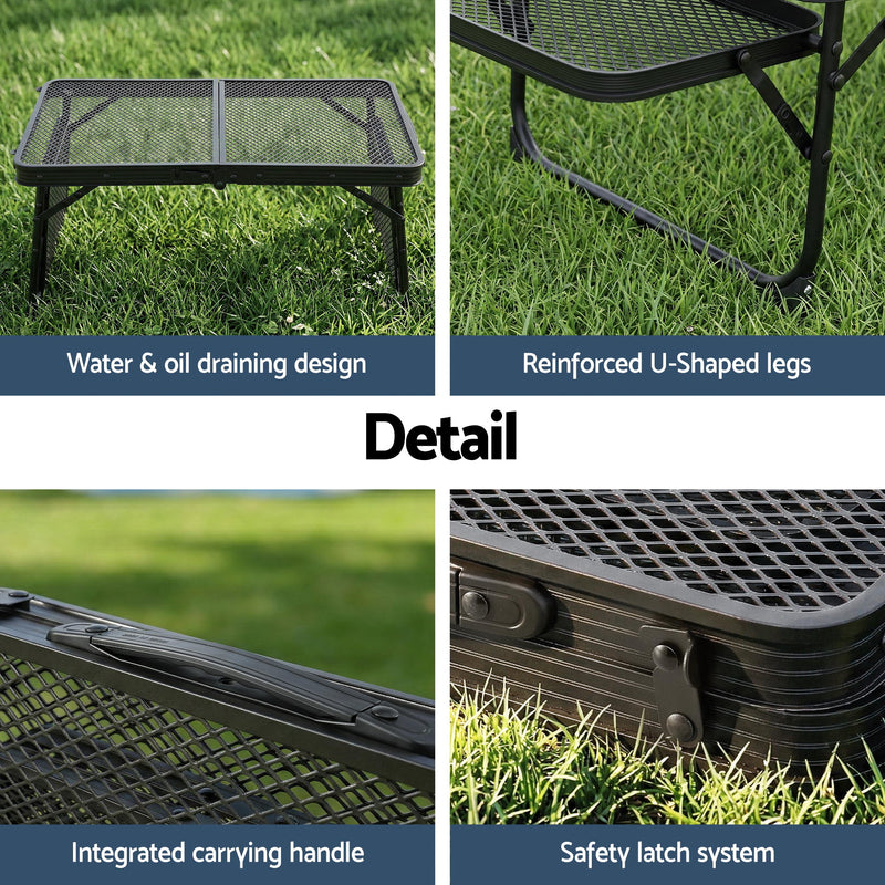Load image into Gallery viewer, Weisshorn Camping Table Mesh Desktop Lightweight Portable Outdoor Folding Grill Desk
