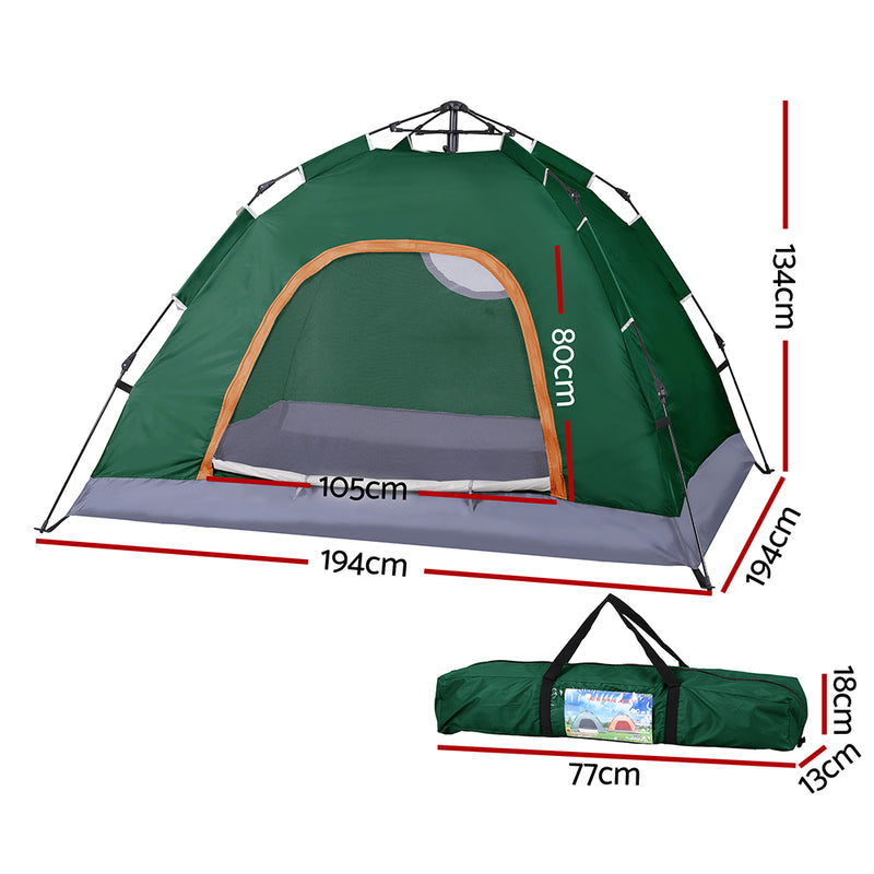 Load image into Gallery viewer, Weisshorn Camping Tent Instant Tent Pop up 2 Person Outdoor Hiking Tents Hiking Green
