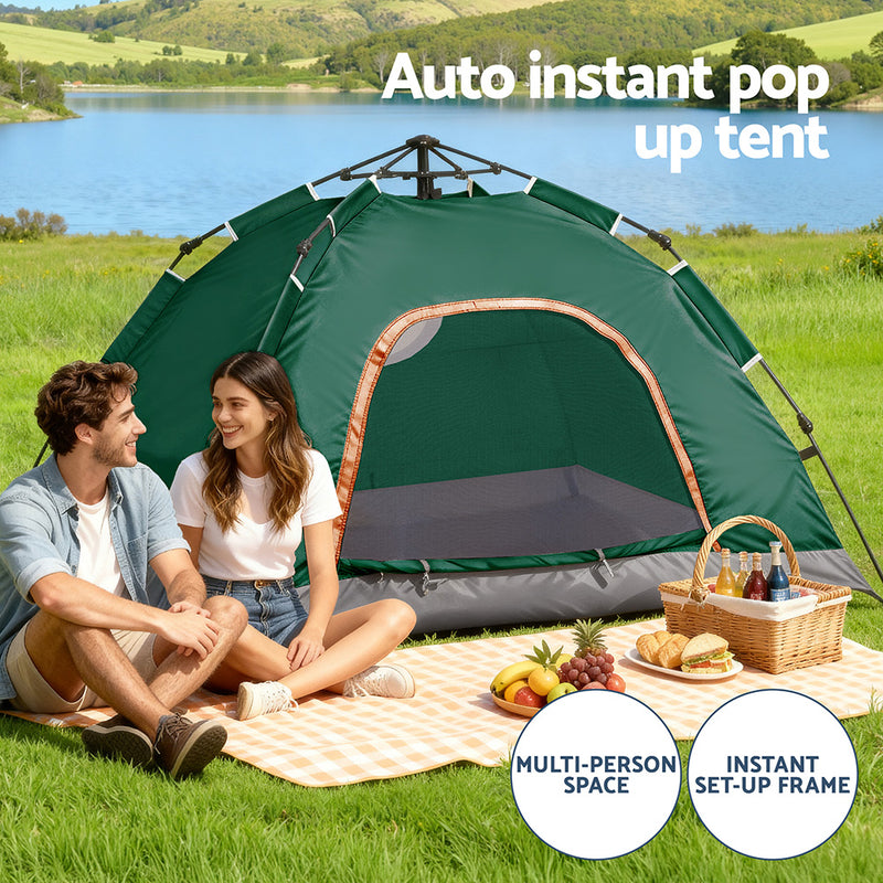 Load image into Gallery viewer, Weisshorn Camping Tent Instant Tent Pop up 2 Person Outdoor Hiking Tents Hiking Green
