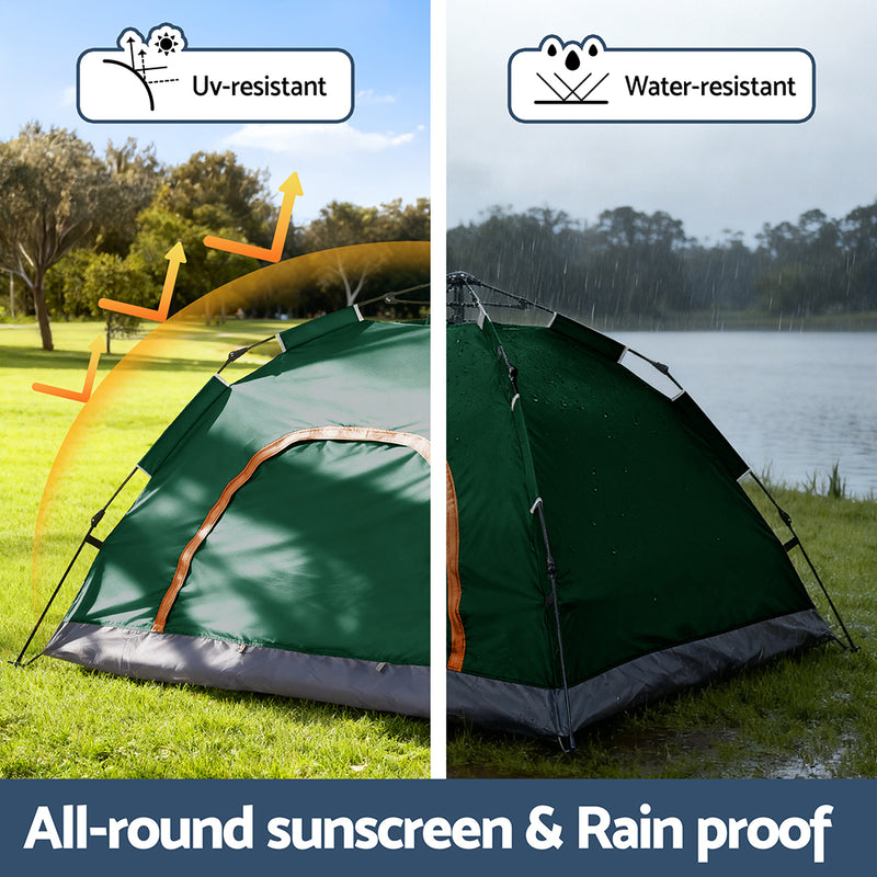 Load image into Gallery viewer, Weisshorn Camping Tent Instant Tent Pop up 2 Person Outdoor Hiking Tents Hiking Green
