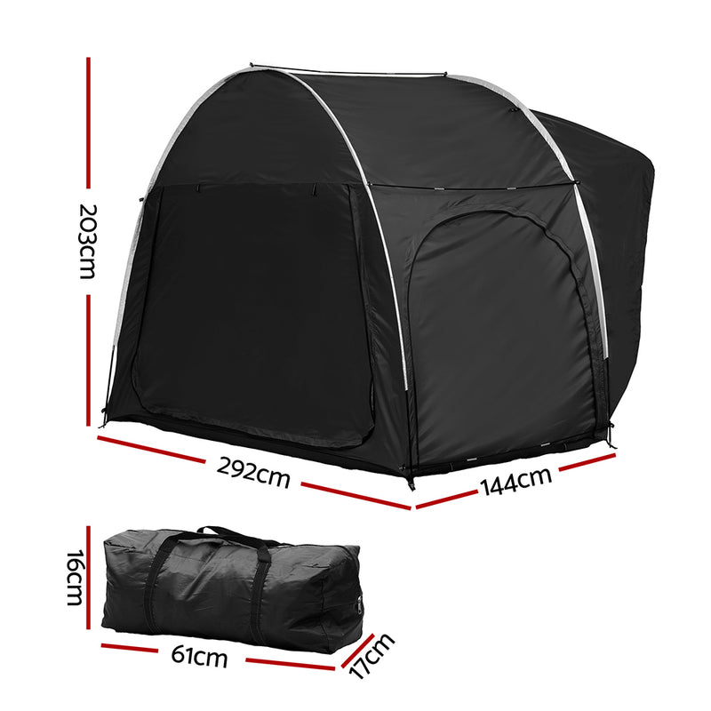 Load image into Gallery viewer, Weisshorn Camping Tent Car SUV Rear Hatchback Tents Canopy Portable Outdoor Family Black
