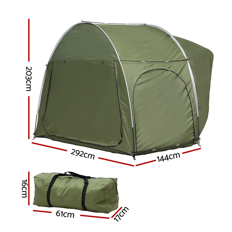 Load image into Gallery viewer, Weisshorn Camping Tent Car SUV Rear Hatchback Tents Canopy Portable Outdoor Family green
