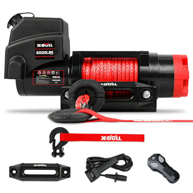 Load image into Gallery viewer, X-BULL Electric Winch 6000LBS 12V Synthetic Rope Wireless Remote Boat ATV UTV
