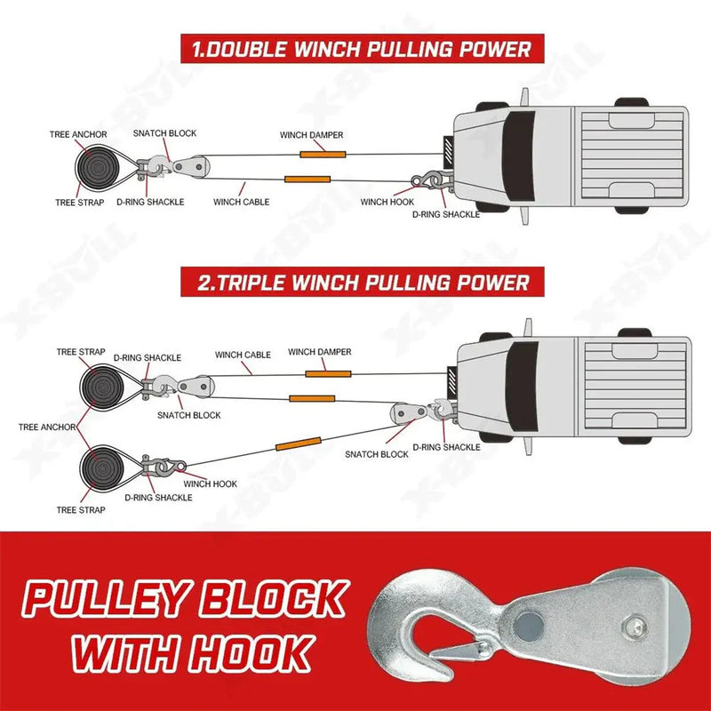 Load image into Gallery viewer, X-BULL Electric Winch 6000LBS 12V Synthetic Rope Wireless Remote Boat ATV UTV
